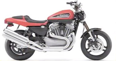 Harley Davidson XR1200X motorcycle on the road
