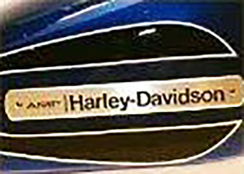 1940-1946 Harley Davidson first metal tank logo