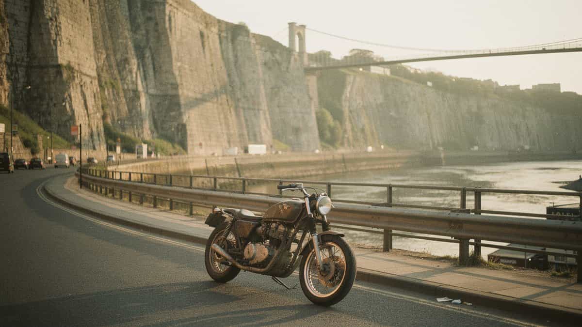 Bristol motorcycle t-shirt and bobber apparel design by Bobber Brothers