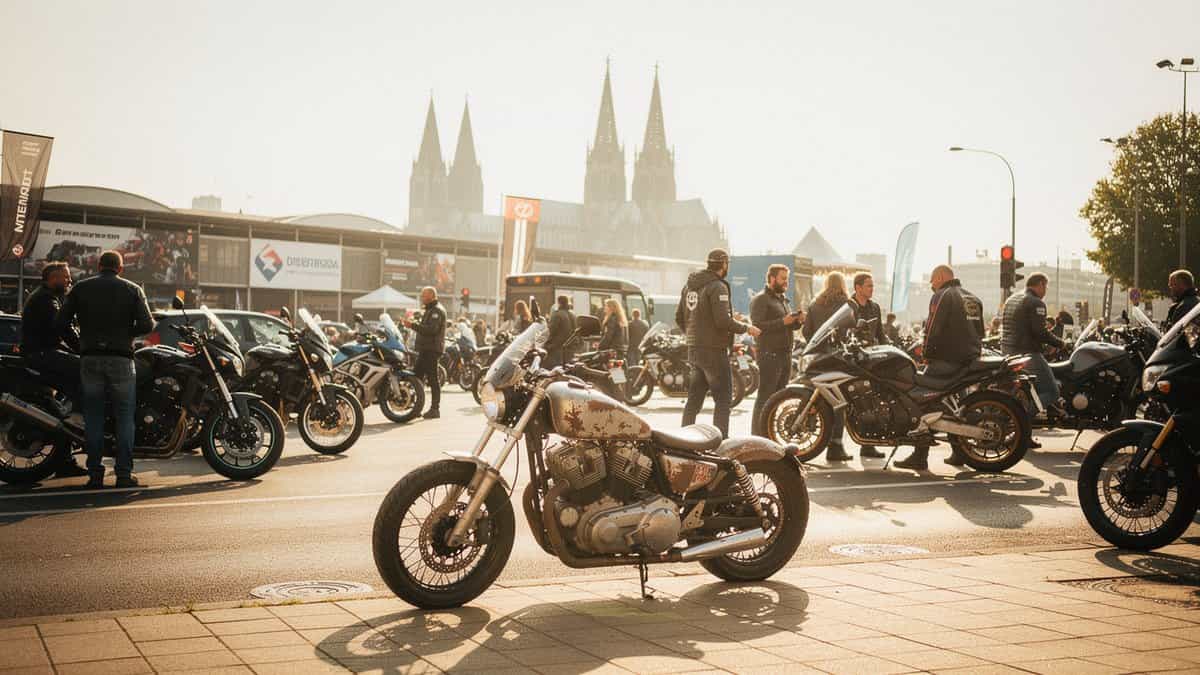 Köln motorcycle t-shirt and bobber apparel design by Bobber Brothers