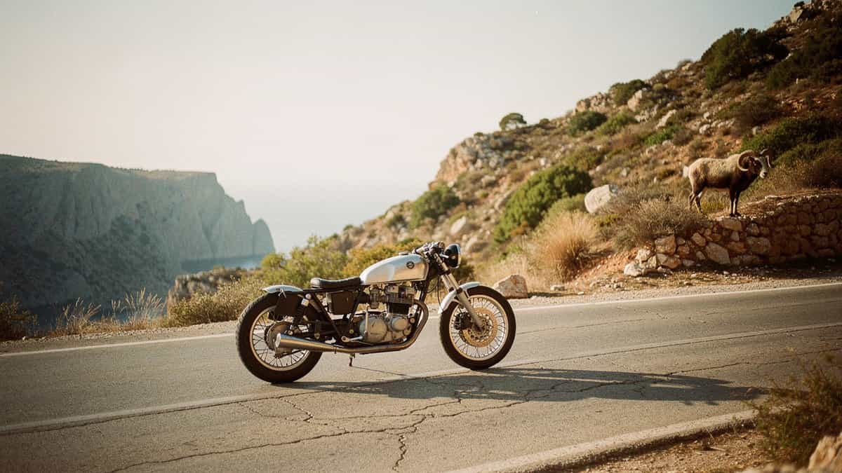 Cyprus motorcycle t-shirt and bobber apparel design by Bobber Brothers