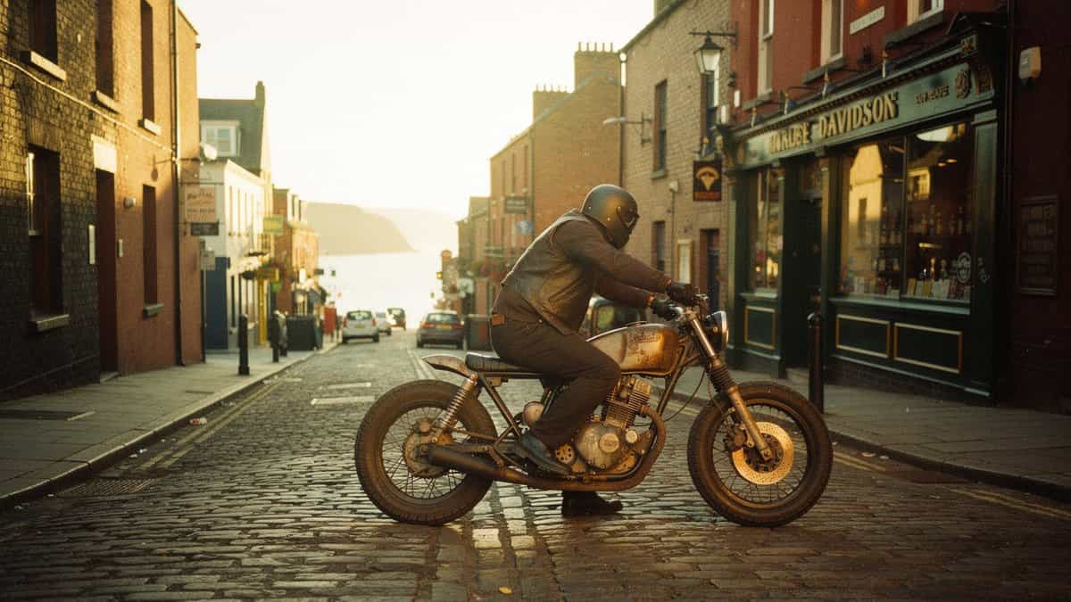 Dublin motorcycle t-shirt and bobber apparel design by Bobber Brothers