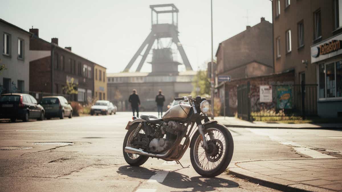 Essen motorcycle t-shirt and bobber apparel design by Bobber Brothers