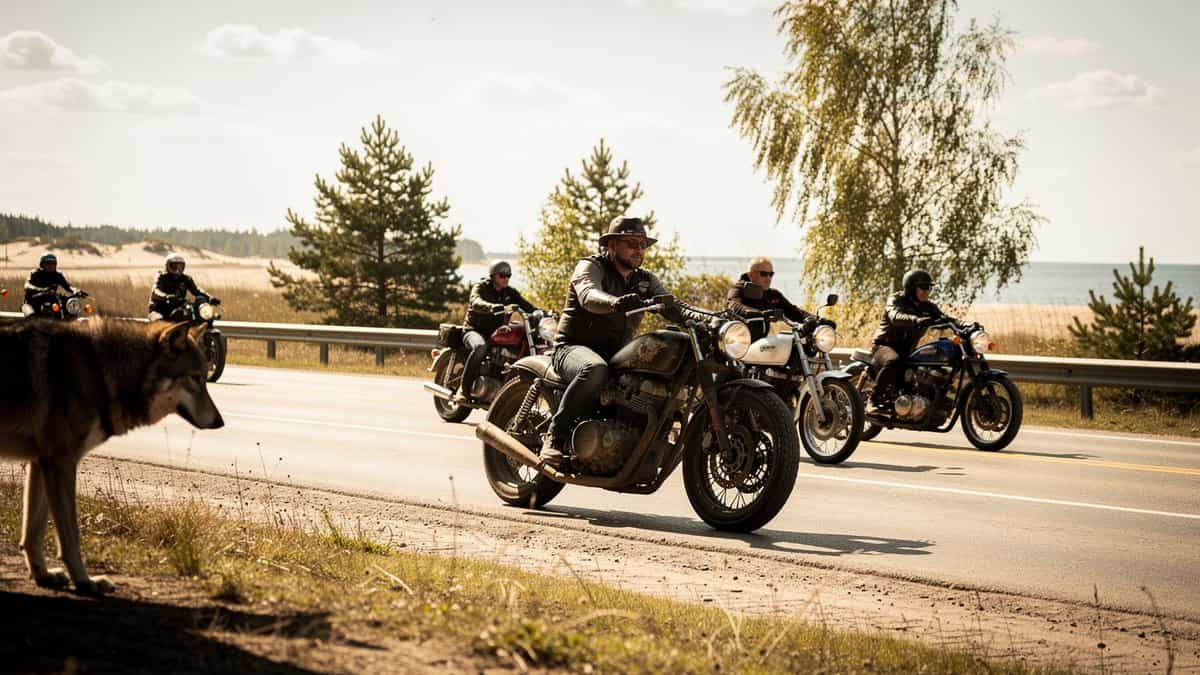 Estonia motorcycle t-shirt and bobber apparel design by Bobber Brothers