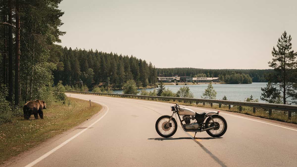 Finland motorcycle t-shirt and bobber apparel design by Bobber Brothers