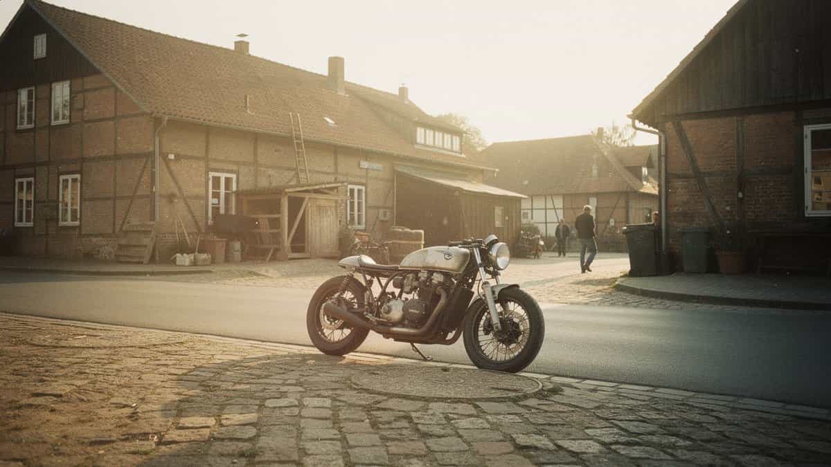 Hagen motorcycle t-shirt and bobber apparel design by Bobber Brothers
