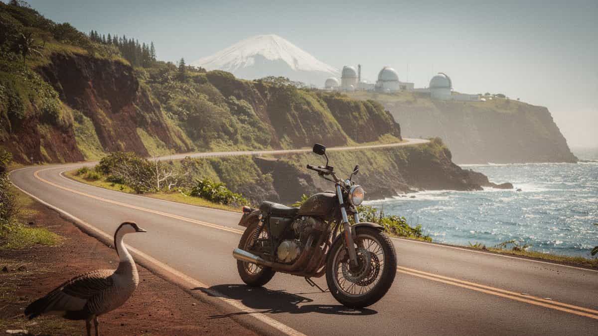 Hawaii motorcycle t-shirt and bobber apparel design by Bobber Brothers