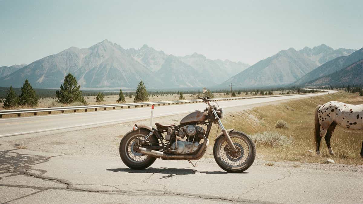 Idaho motorcycle t-shirt and bobber apparel design by Bobber Brothers