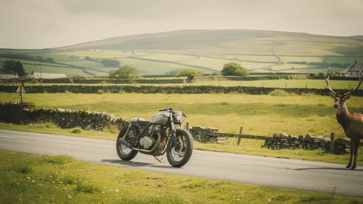 Ireland motorcycle t-shirt and bobber apparel design by Bobber Brothers