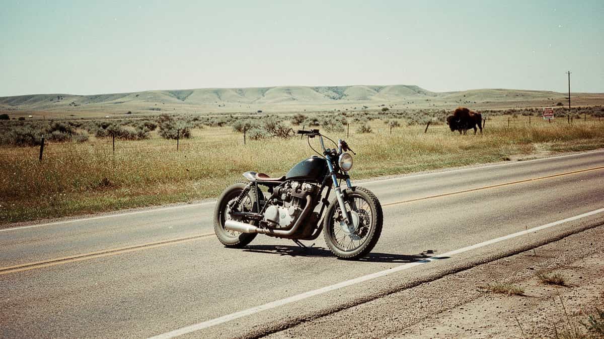Kansas motorcycle t-shirt and bobber apparel design by Bobber Brothers