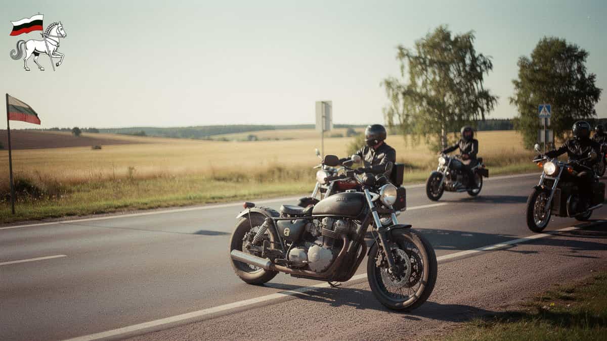 Lithuania motorcycle t-shirt and bobber apparel design by Bobber Brothers