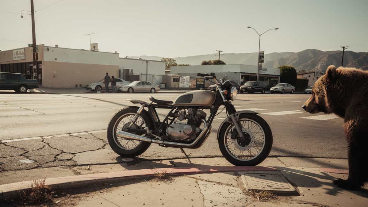 Los Angeles motorcycle t-shirt and bobber apparel design by Bobber Brothers