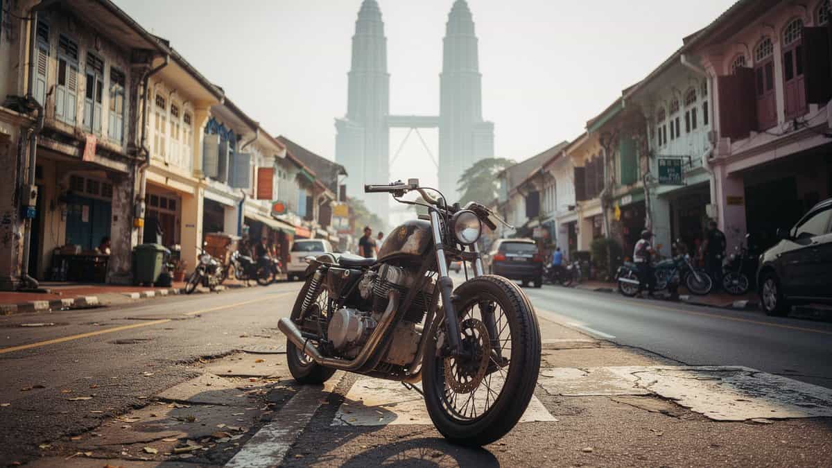 Malaysia motorcycle t-shirt and bobber apparel design by Bobber Brothers