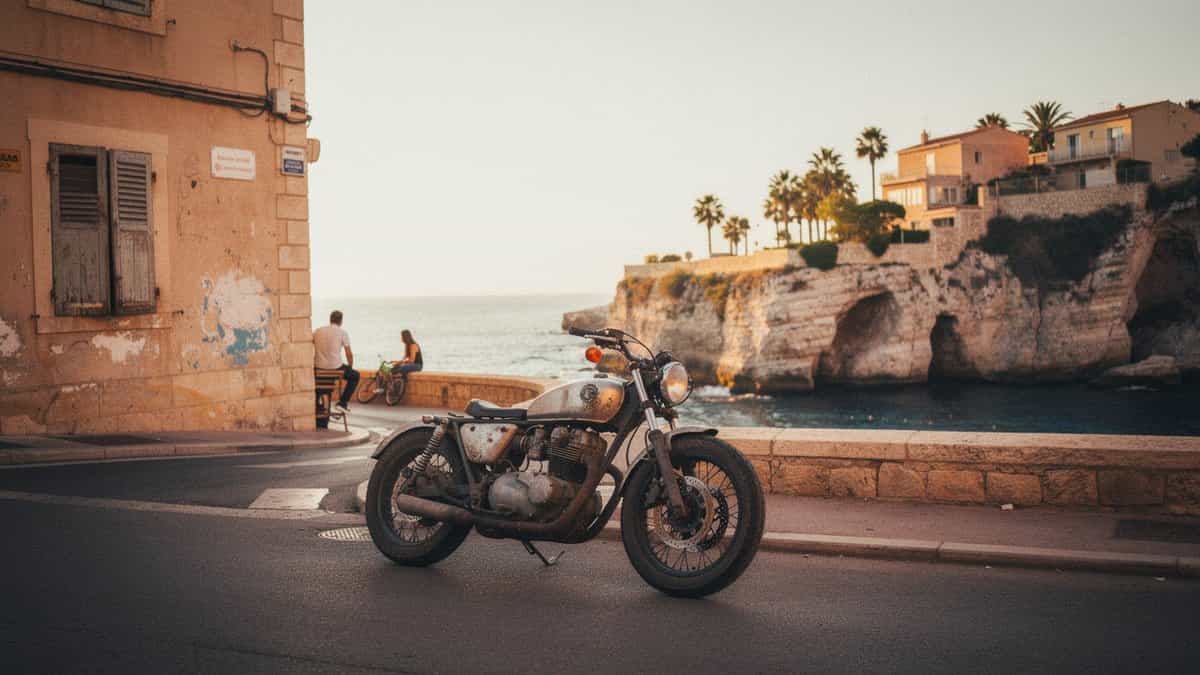 Marseille motorcycle t-shirt and bobber apparel design by Bobber Brothers