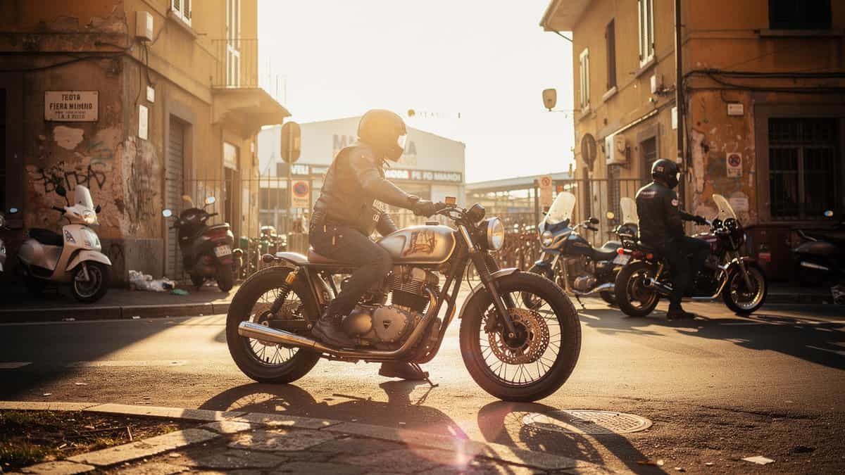 Milano motorcycle t-shirt and bobber apparel design by Bobber Brothers