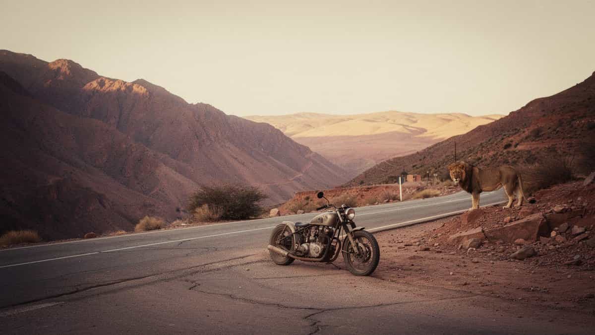 Morocco motorcycle t-shirt and bobber apparel design by Bobber Brothers