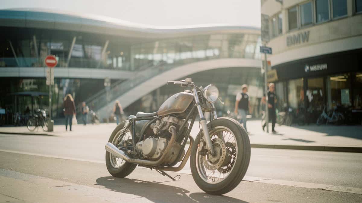 München motorcycle t-shirt and bobber apparel design by Bobber Brothers