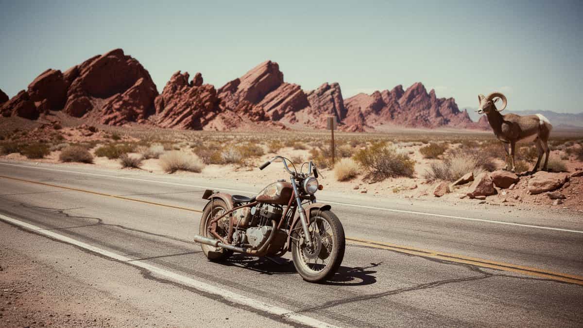 Nevada motorcycle t-shirt and bobber apparel design by Bobber Brothers