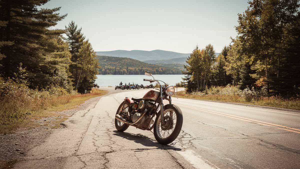 New Hampshire motorcycle t-shirt and bobber apparel design by Bobber Brothers