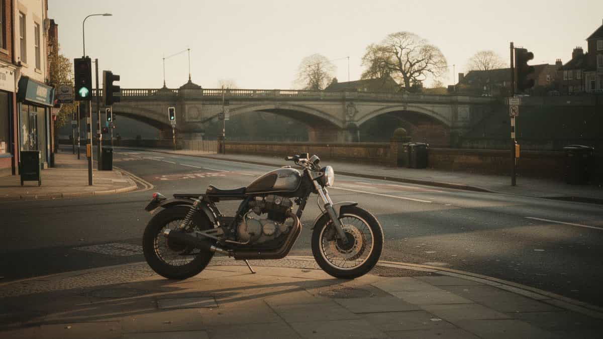 Nottingham motorcycle t-shirt and bobber apparel design by Bobber Brothers