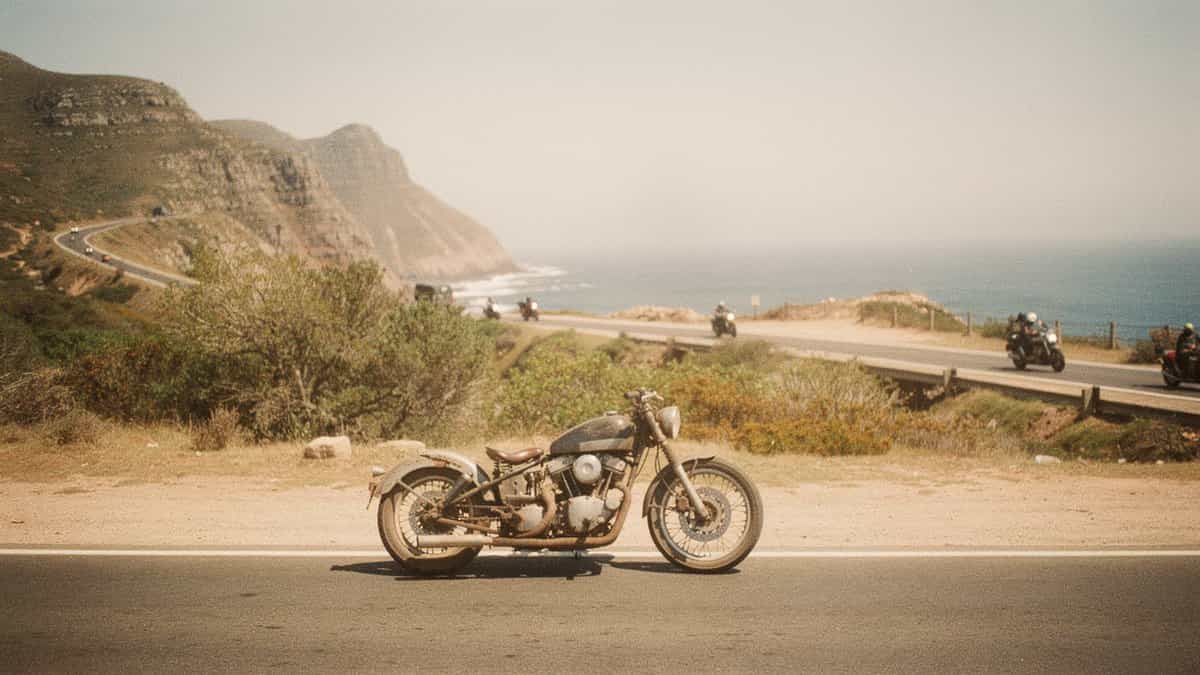 South Africa motorcycle t-shirt and bobber apparel design by Bobber Brothers