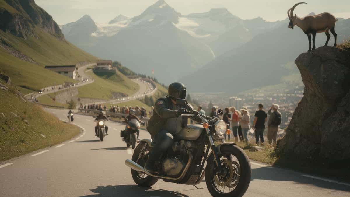 Switzerland motorcycle t-shirt and bobber apparel design by Bobber Brothers