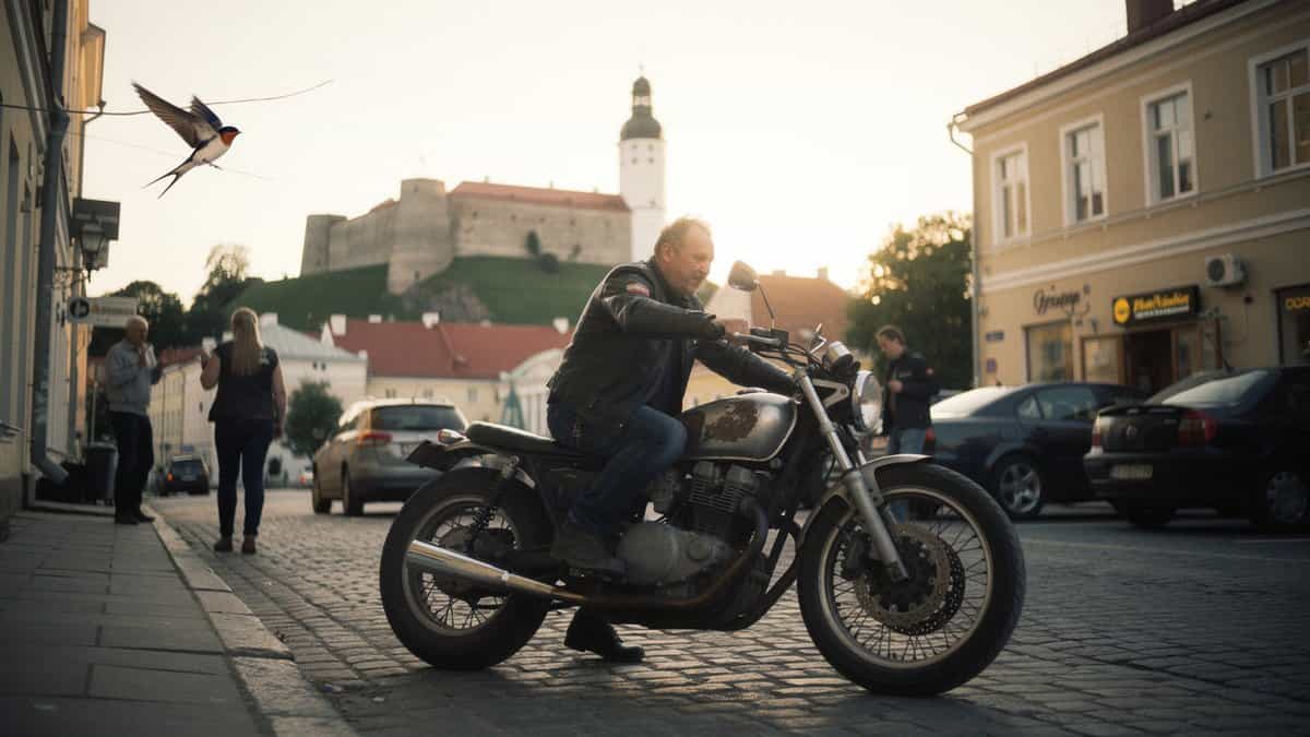 Tallinn motorcycle t-shirt and bobber apparel design by Bobber Brothers