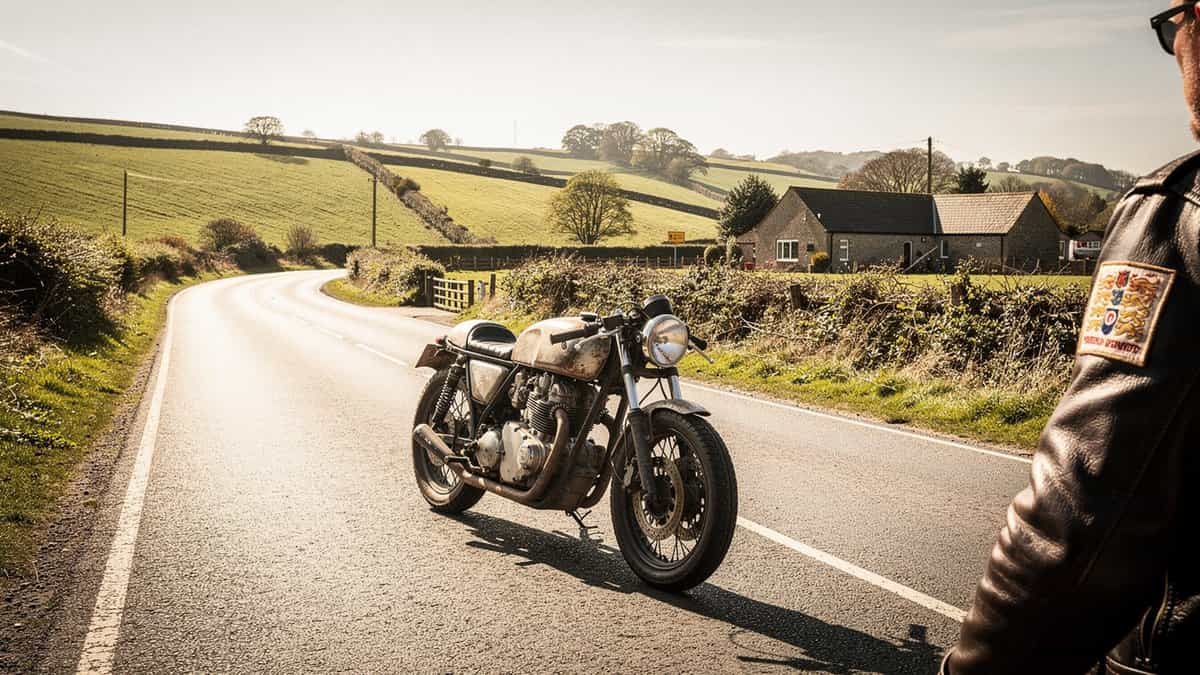 United Kingdom motorcycle t-shirt and bobber apparel design by Bobber Brothers
