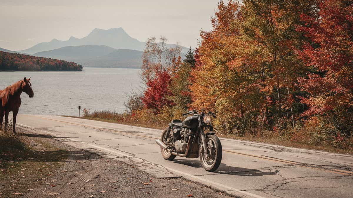 Vermont motorcycle t-shirt and bobber apparel design by Bobber Brothers