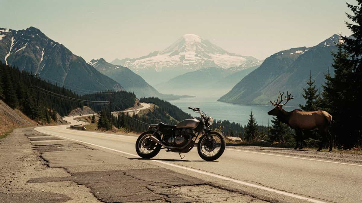 Washington motorcycle t-shirt and bobber apparel design by Bobber Brothers